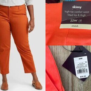 Ava & Viv Bold Orange Chinos